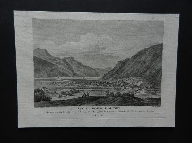 Stiche: Vue Bourg Altdorf – Gebraucht aus Risch von Rischli15