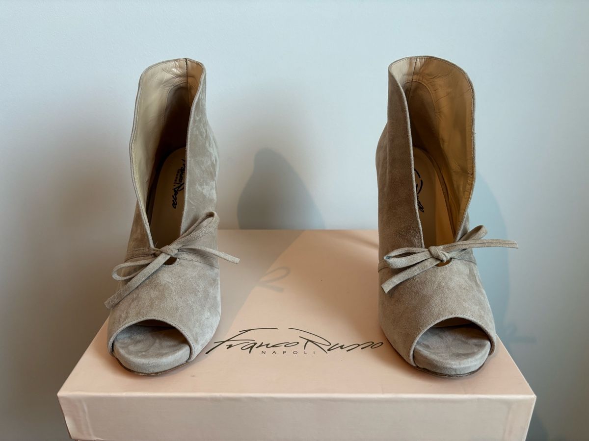 Damenschuhe: High-Heels Veloursleder beige/sand 38.5 – Neu (gemäss Beschreibung) aus Bottighofen von lwa_11686 7