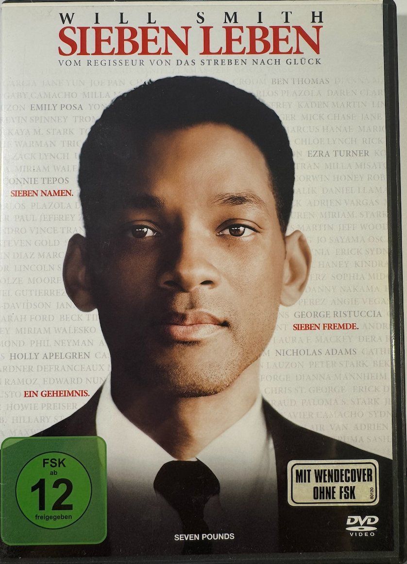 Tutti i DVDs: DVD SIEBEN LEBEN - mit WILL SMITH - SEVEN POUNDS – Usato da Wisen venduto da gigisna
