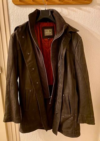 FORESTLAND VESTE MARRON EN CUIR