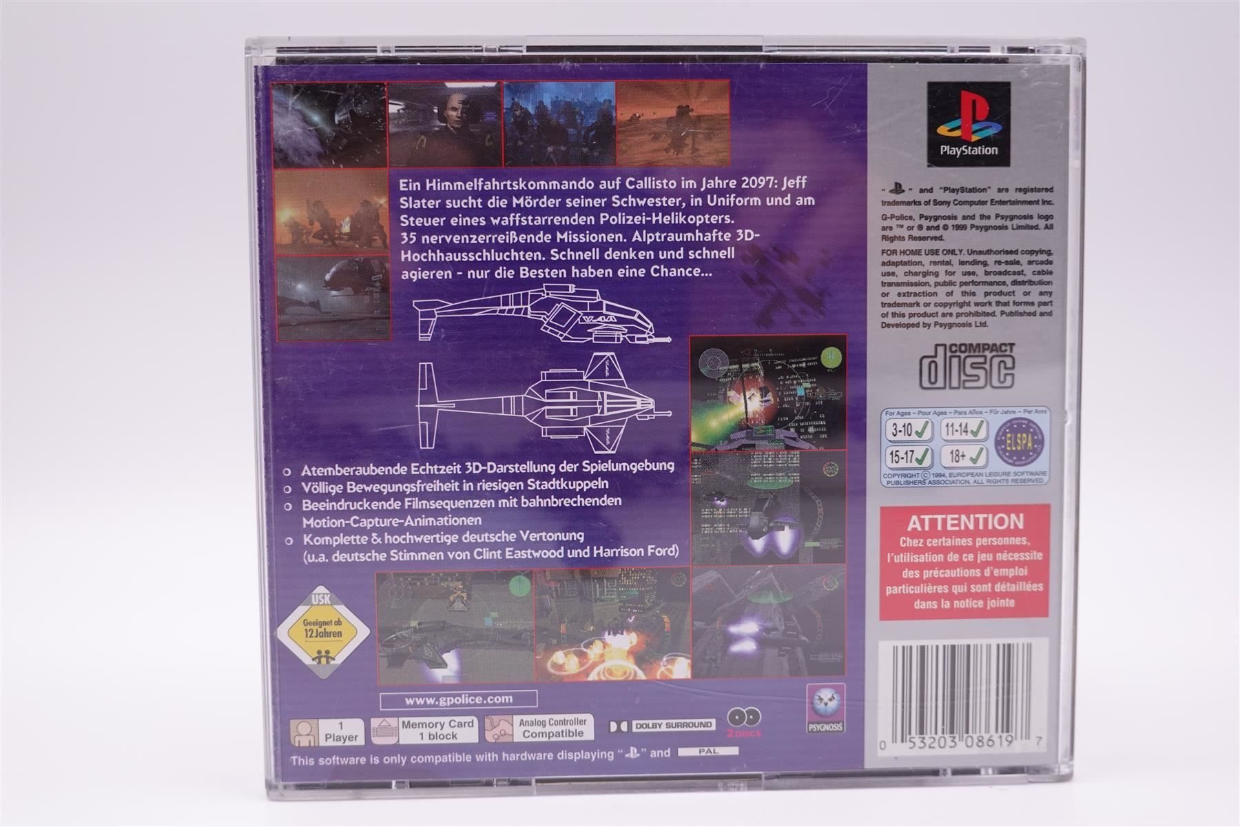 Sony Giochi: G Police (PS1) – Usato da Herisau venduto da ZelliZone 1