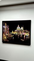 Handgemachtes Venedig Scratch Painting mit Metallrahmen