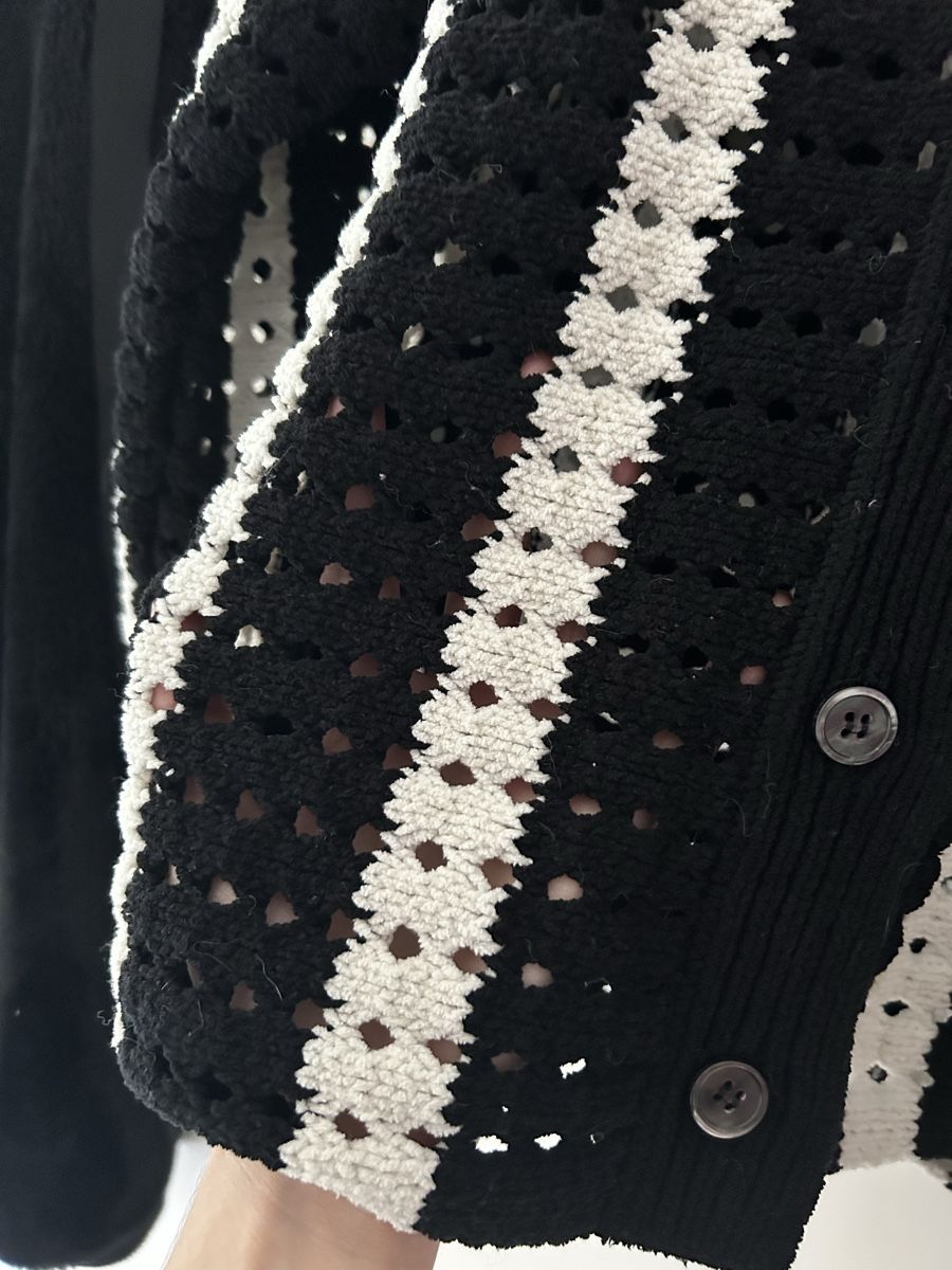 Giacche: Jacke Cardigan onesize gestreift soft mesh – Nuovo (secondo la descrizione) da Winterthur venduto da MetalCicada 2