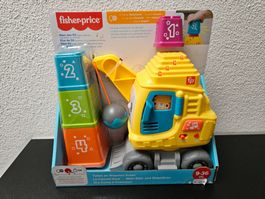 Neu - Fisher - Price - Mein Zähl- und Stapelkran