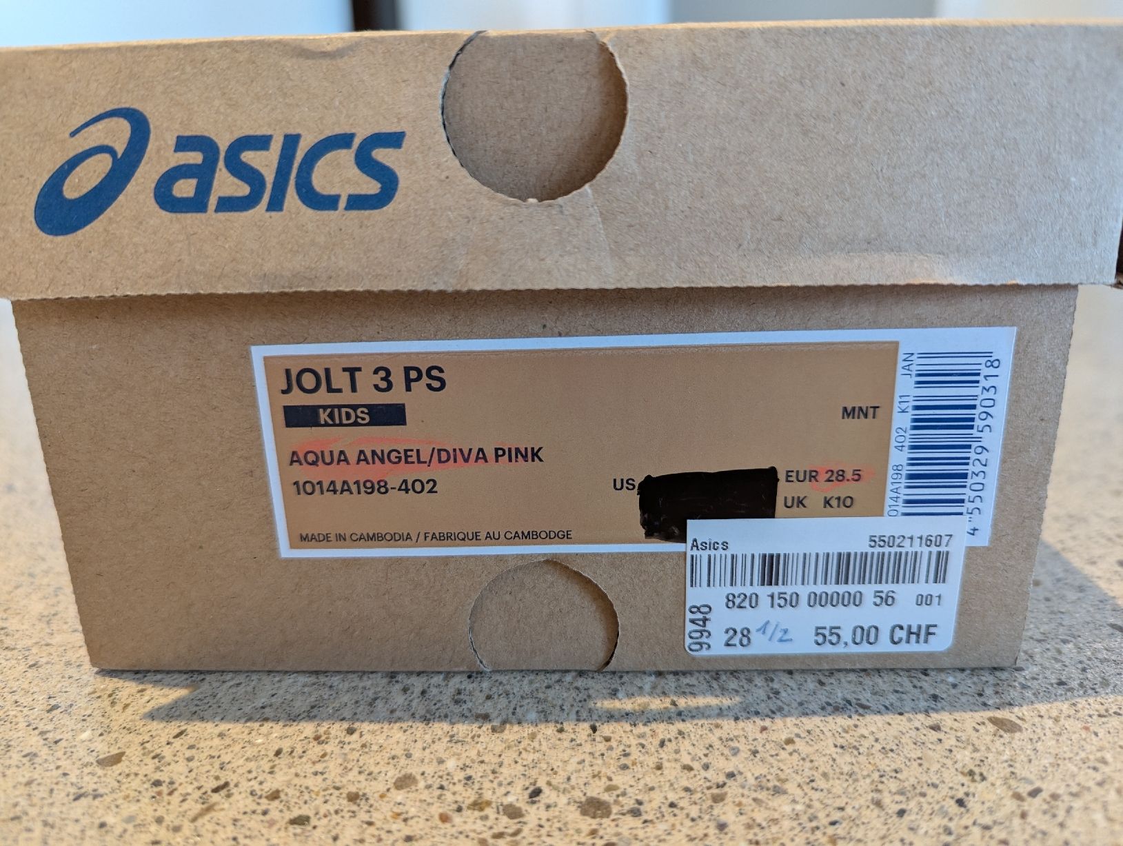 Asics Scarpe per ragazze: Asics Kinderschuhe, Gr. 28.5, hellblau/pink – Usato da Gebenstorf venduto da samsa135 2