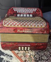 Hohner Norma 3 De Luxe Akkordeon Chromatisch Rot