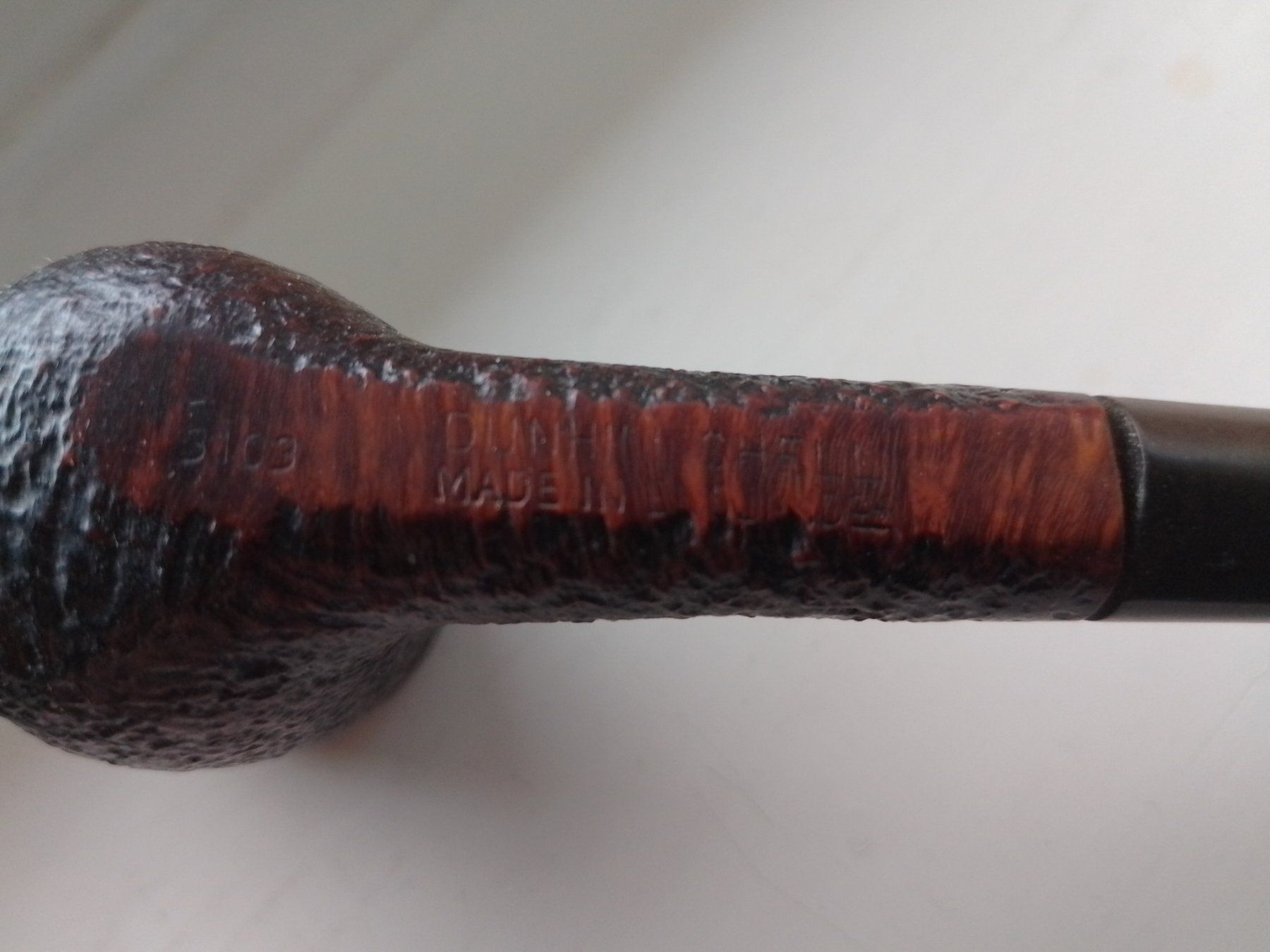 Dunhill Pipe & Accessori: Dunhill Shell Briar Tabakpfeife PFEIFE Shape 3103 White Spot – Usato da Zürich venduto da 0814 2