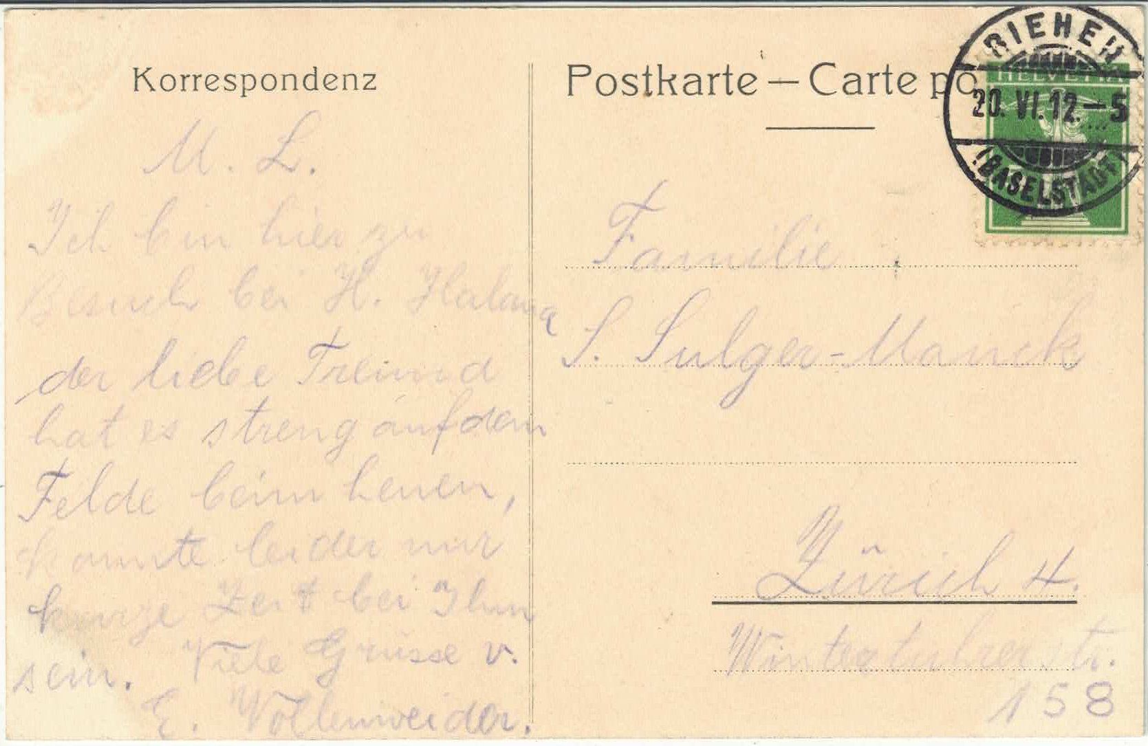Cartoline postali: St. Chrischona - Kirche u. Anstaltsgebäude – Usato da Ettingen venduto da Kartenplanet 1