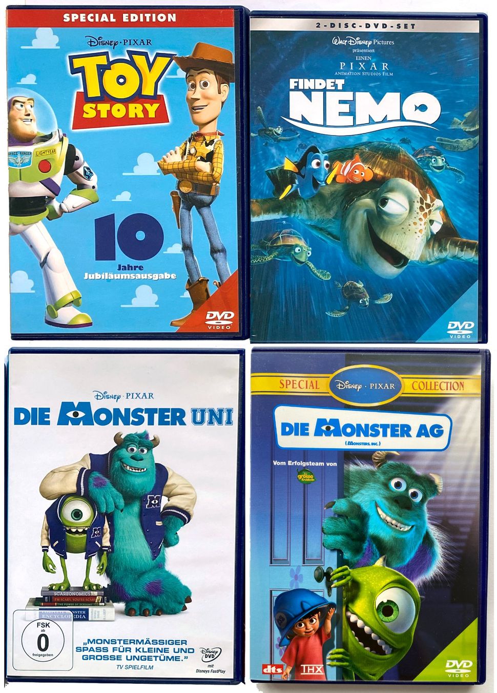 Tutti i DVDs: 4 Filme von Pixar auf DVD – Usato da Bern venduto da christianz02
