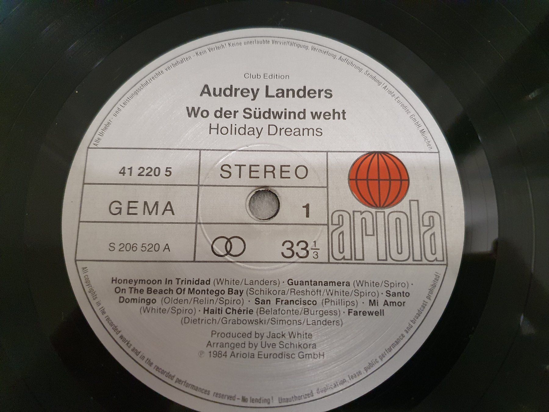 Schallplatten: Audrey Landers - Wo der Südwind weht – Gebraucht aus Uster von Vinyl-Leidenschaft 3