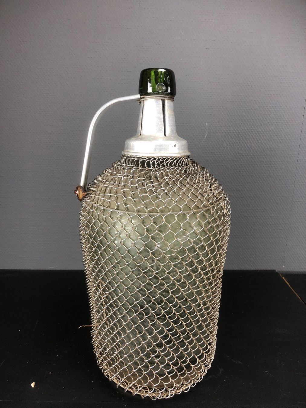 Accessori: Weinflasche, Weinballon, Mostflasche mit Gitternetz – Usato da Laufenburg venduto da industrial-silence