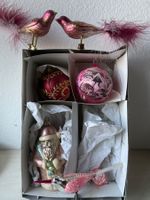 XBaum 🎄Schmuck 3 Vögel, 2 Kugeln, Nikolaus, Blume