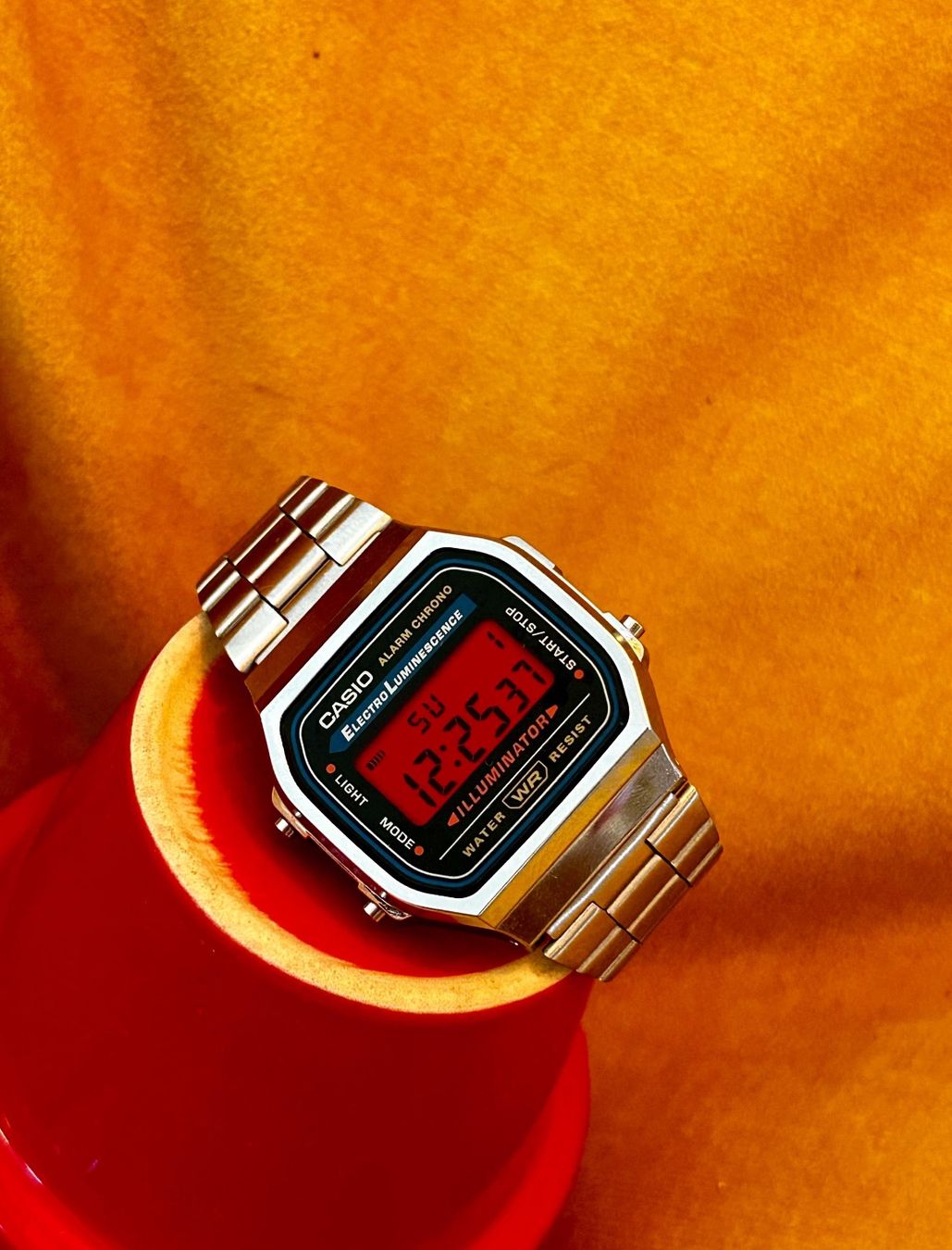 Casio Uhren: Casio Red Custom Mod | Custom Digital Watch – Neu und originalverpackt aus Luzern von Vi-Print 1