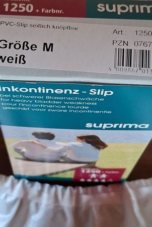 Supriama Inkontinenz-Slip Grösse M weiss, neuwertig getragen