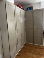 Armoire d'angle IKEA PAX 201x201x60cm couleur beige clair bo