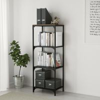 IKEA FJÄLLBO Regal, schwarz, 51x136 cm