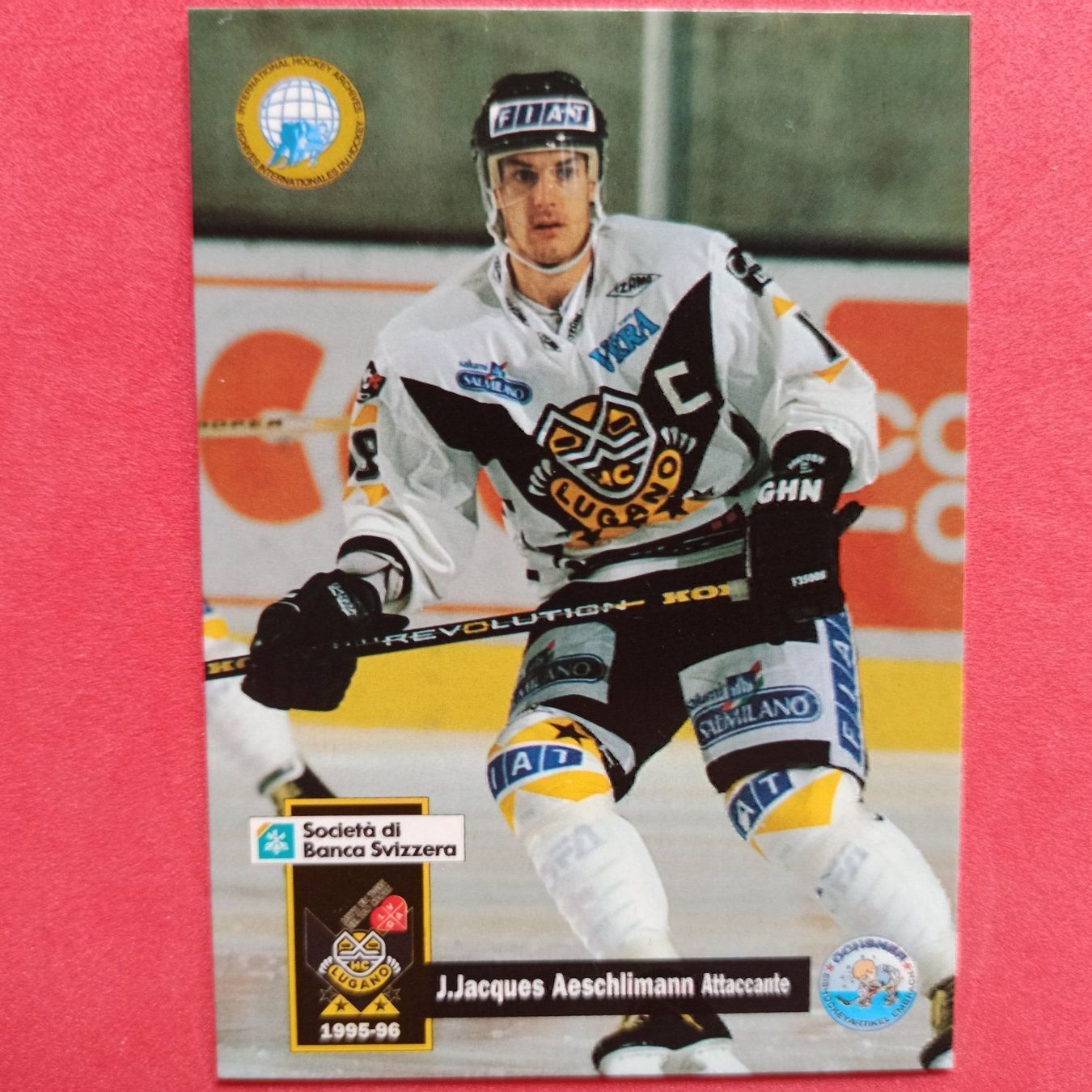 Carte collezionabili: J.Jacques Aeschlimann - LUGANO - 1995/96 – Usato da Dübendorf venduto da kb86_MOVIE