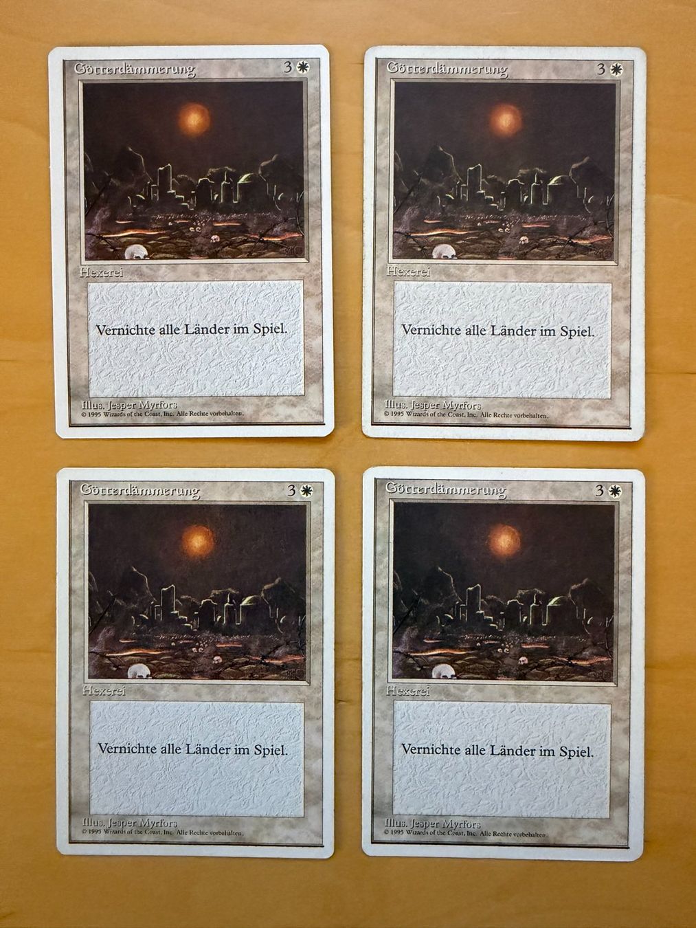 Magic The Gathering Carte collezionabili: 4x Götterdämmerung // Armageddon // 4th Edition // Magic – Usato da Binz venduto da Tempelritter
