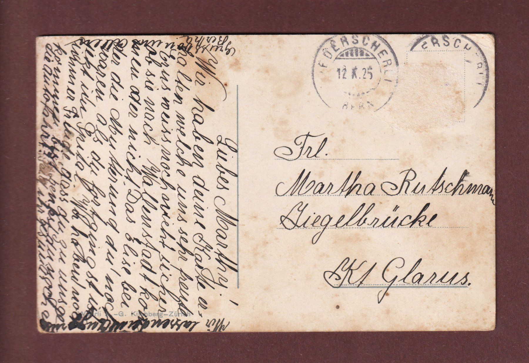 Cartes postales: BERN - Schützenbrunnen - 1925 – D'occasion à Pully par nicecards-shop 1
