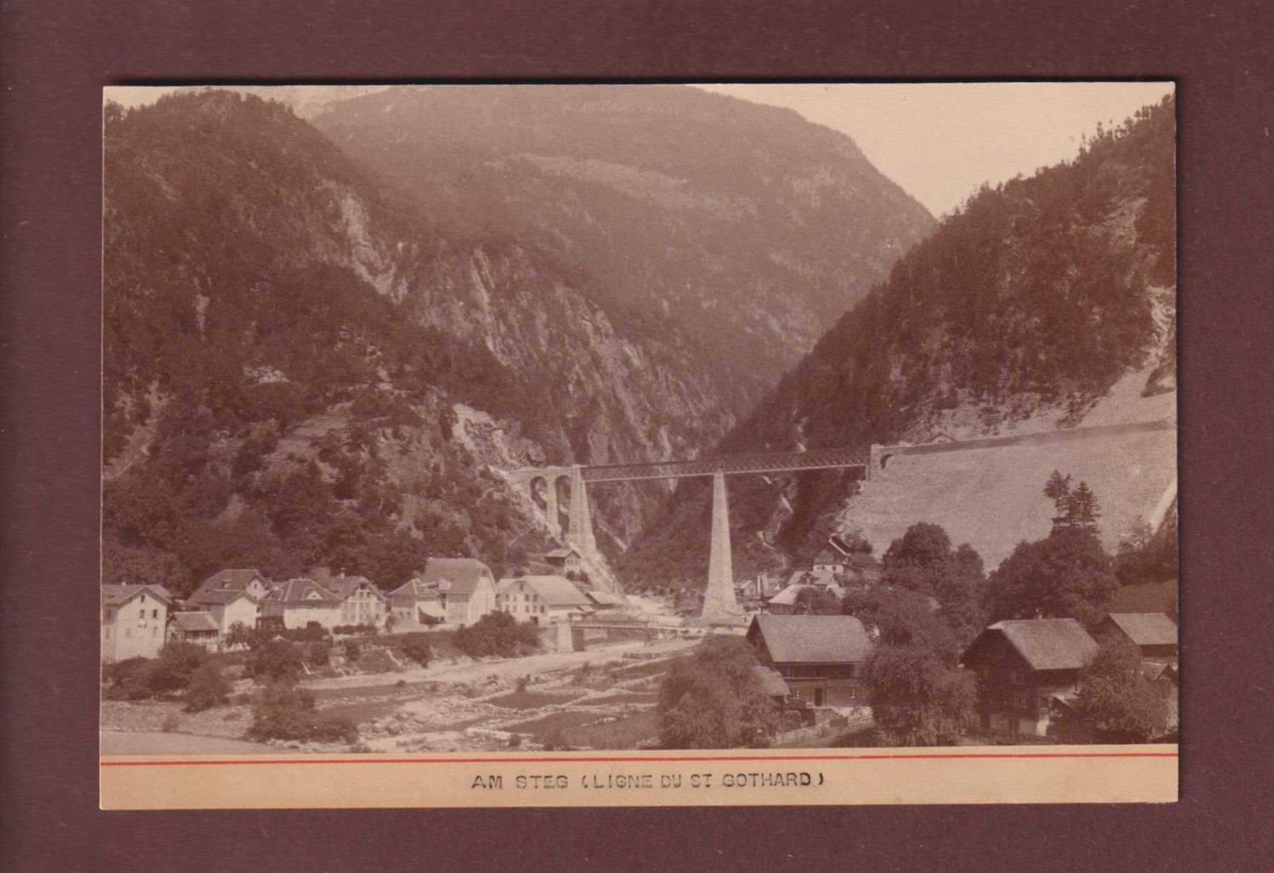 Cartoline postali: AMSTEG - Ligne du Gotthard – Usato da Pully venduto da nicecards
