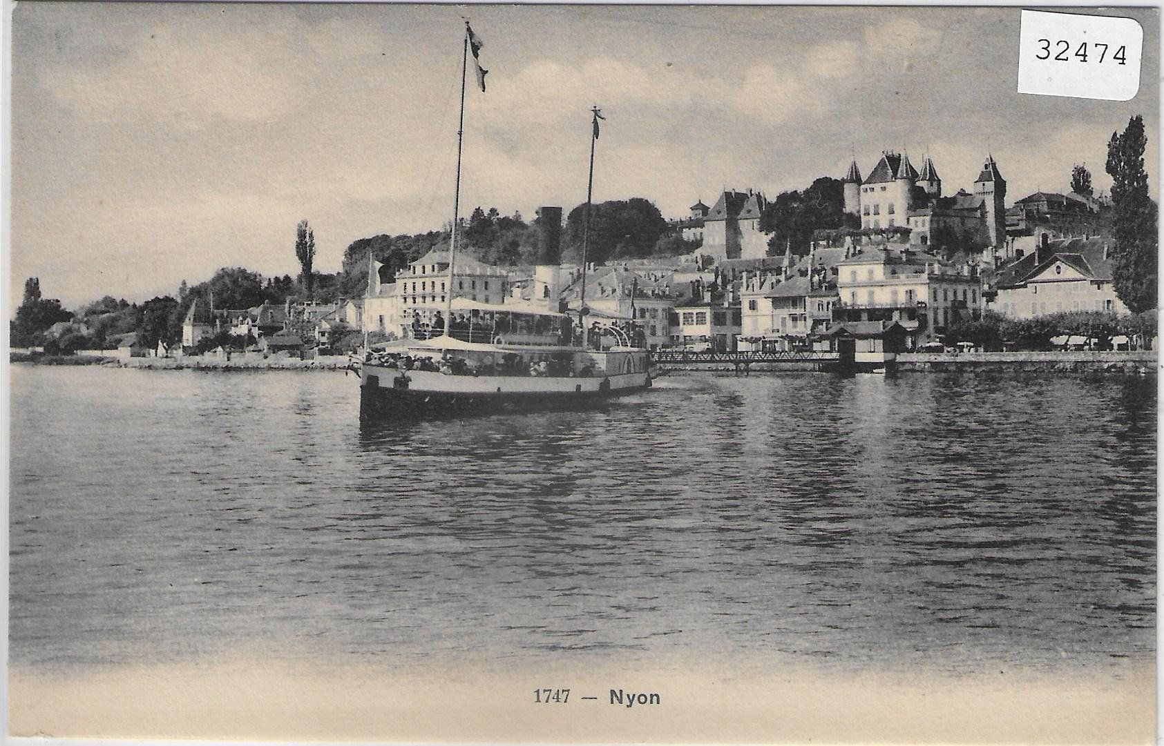 Cartes postales: Nyon - Dampfschiff – D'occasion à Ettingen par Kartenplanet