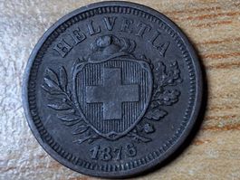 1 Rappen 1876 - sehr schön!