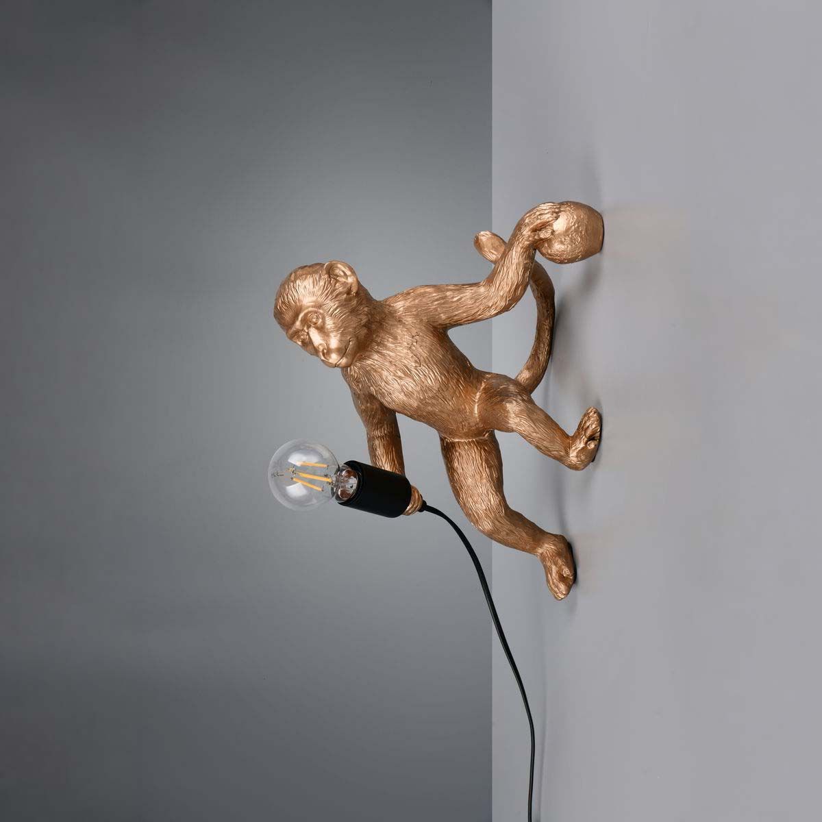 Lampade: Wandleuchte, Affenoptik, 37 cm Höhe – Nuovo (secondo la descrizione) da Kreuzlingen venduto da Smart-Light 4