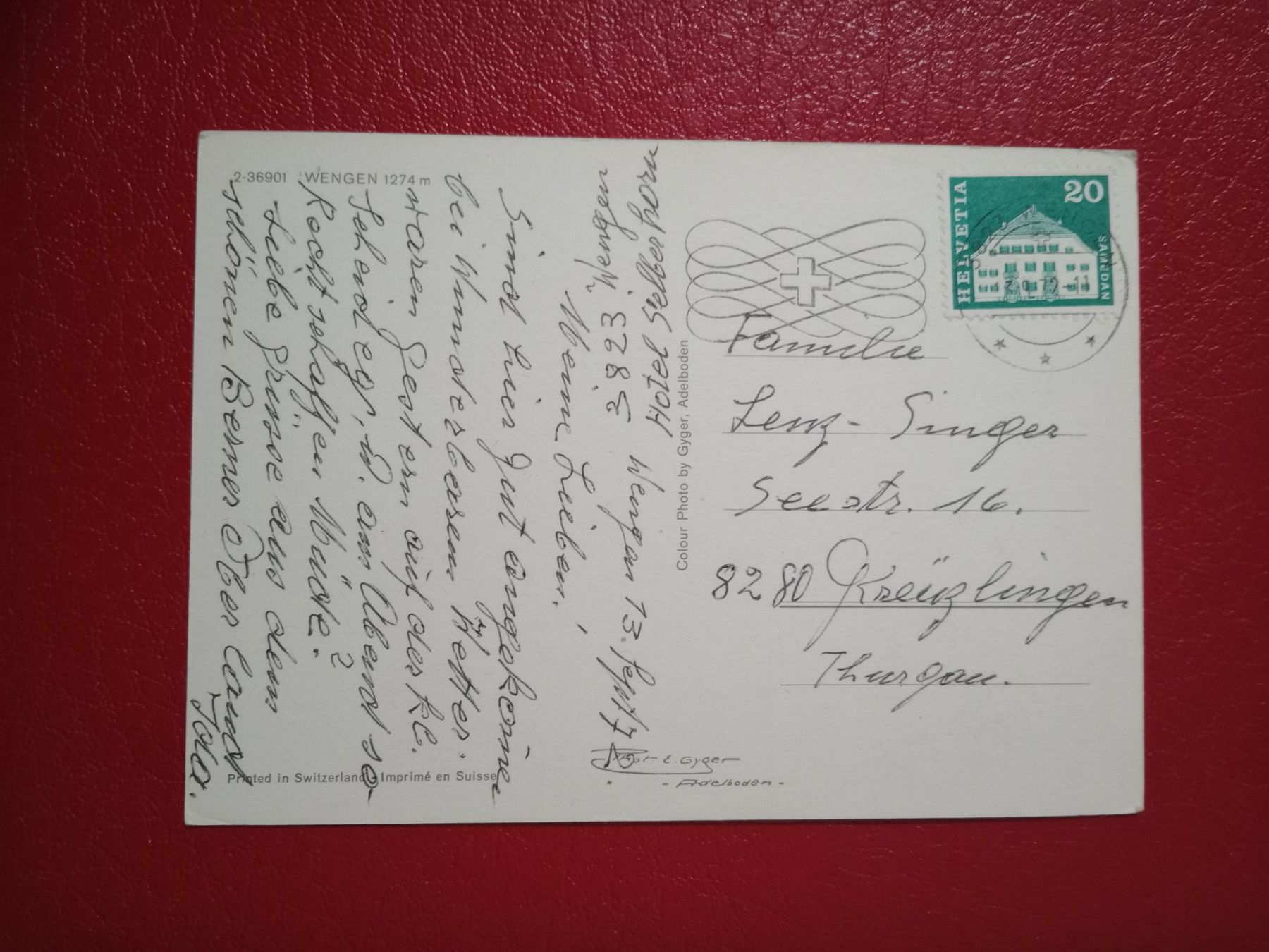 Cartoline postali: Wengen Bern mehrbildrig 1972 – Usato da Küttigen venduto da Melisch1000 1