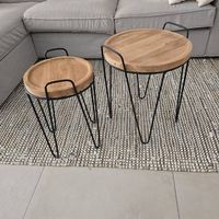 Couchtische, Holz, Metall