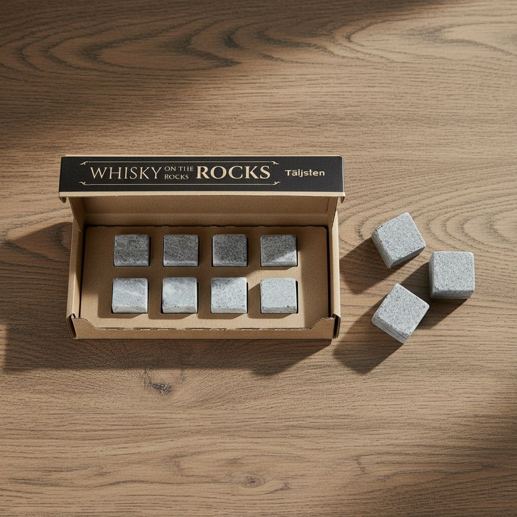 Bevande alcoliche: WHISKY STONES set 8 pcs – Nuovo e nell'imballaggio originale da Farvagny-le-Grand venduto da sam_grq2