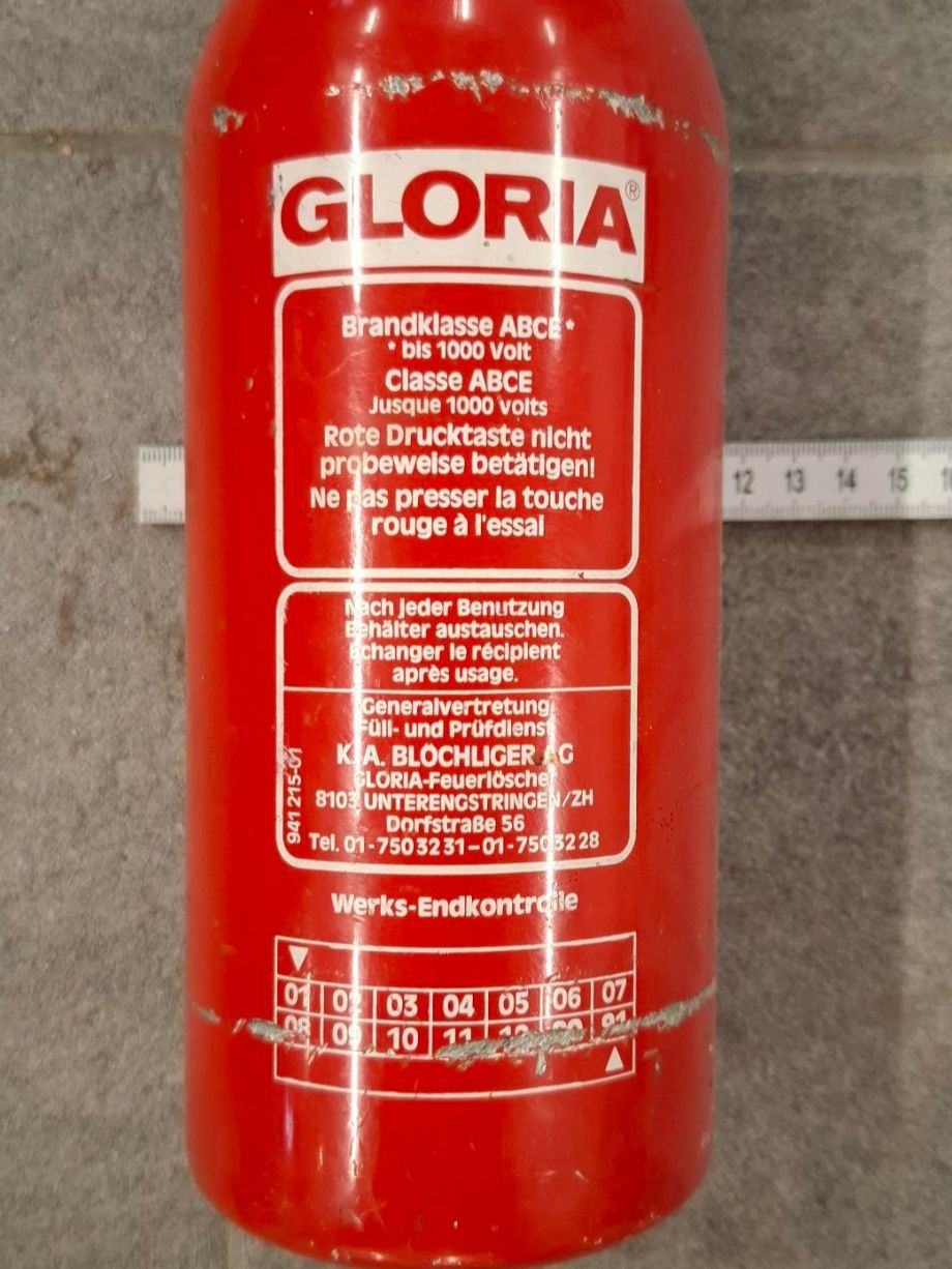 Estintori: Alter Feuerlöscher Klein – Usato da Ebikon venduto da Dubi1 2