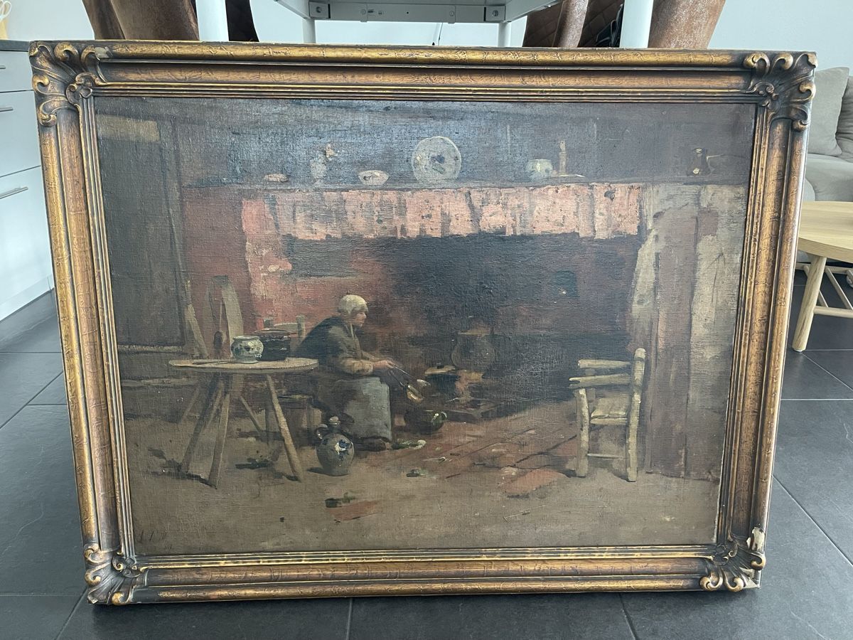 Foto & Immagini: Ölgemälde- J.T.M. 1887 – Usato da Altbüron venduto da Garage-Bulak