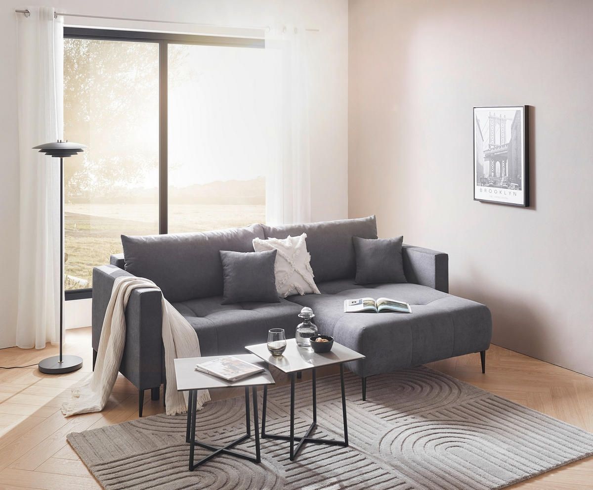 Divani: Neuwertiges Ecksofa, Schlafsofa Velours dunkelgrau – Nuovo (secondo la descrizione) da Dietlikon venduto da falessi01