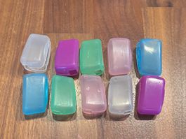 10x Schutzhüllen für Zahnbürsten farbig neu