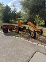 BERG Gokart orange mit Anhänger guter Zustand