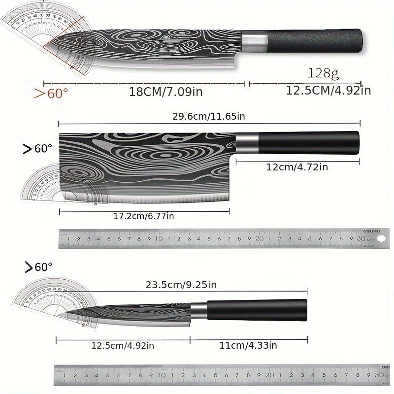 Coltelli da cucina: Messerset Küchenmesser Knochenmesser Zwei-in-Eins 6 Stuck – Nuovo (secondo la descrizione) da Unterägeri venduto da RmOnline 5