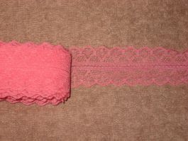 Spitzenband Polyamid koralle 3cm breit