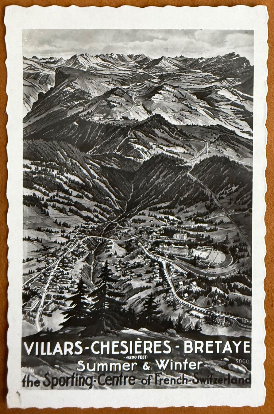 Cartoline postali: Villars - Chesières - Bretaye - Map Sporting Centre – Usato da Lutry venduto da Ediego