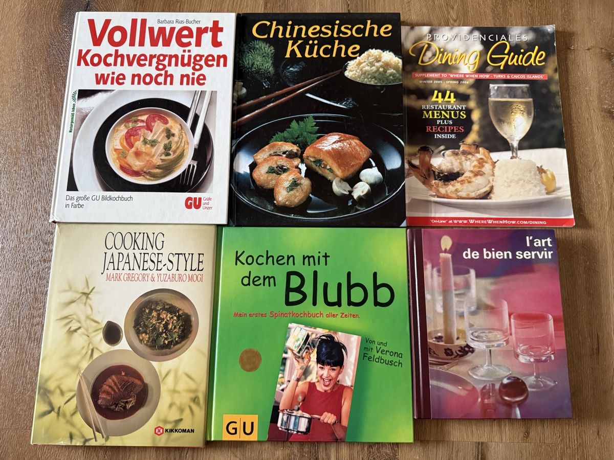 Bücher: Kochbuch-Sammlung: Internationale Küche entdecken! – Gebraucht aus St. Moritz von womaninthemountains