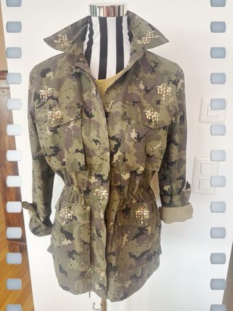 Max Mara Cargo Glamour Militär Jacke Gr.36/S