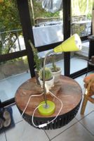 Vintage Tisch Lampe grün 55cm Hoch