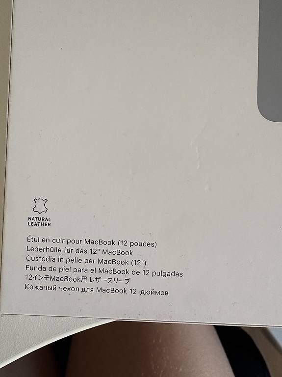 Apple Covers & Taschen: Apple Lederhülle Sleeve Macbook 12" dunkelblau – Gebraucht aus Bern von ale_hl5s 1