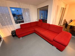 Rotes Ecksofa Billig zu verkaufen