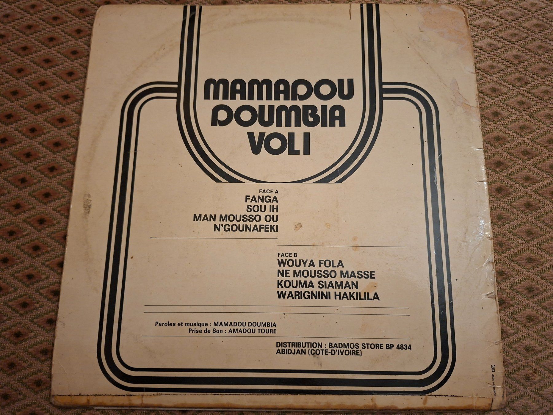 Schallplatten: African LP - Mamadou Doumbia Vol 1 – Gebraucht aus Bernex von Wannabehasbeen01 1