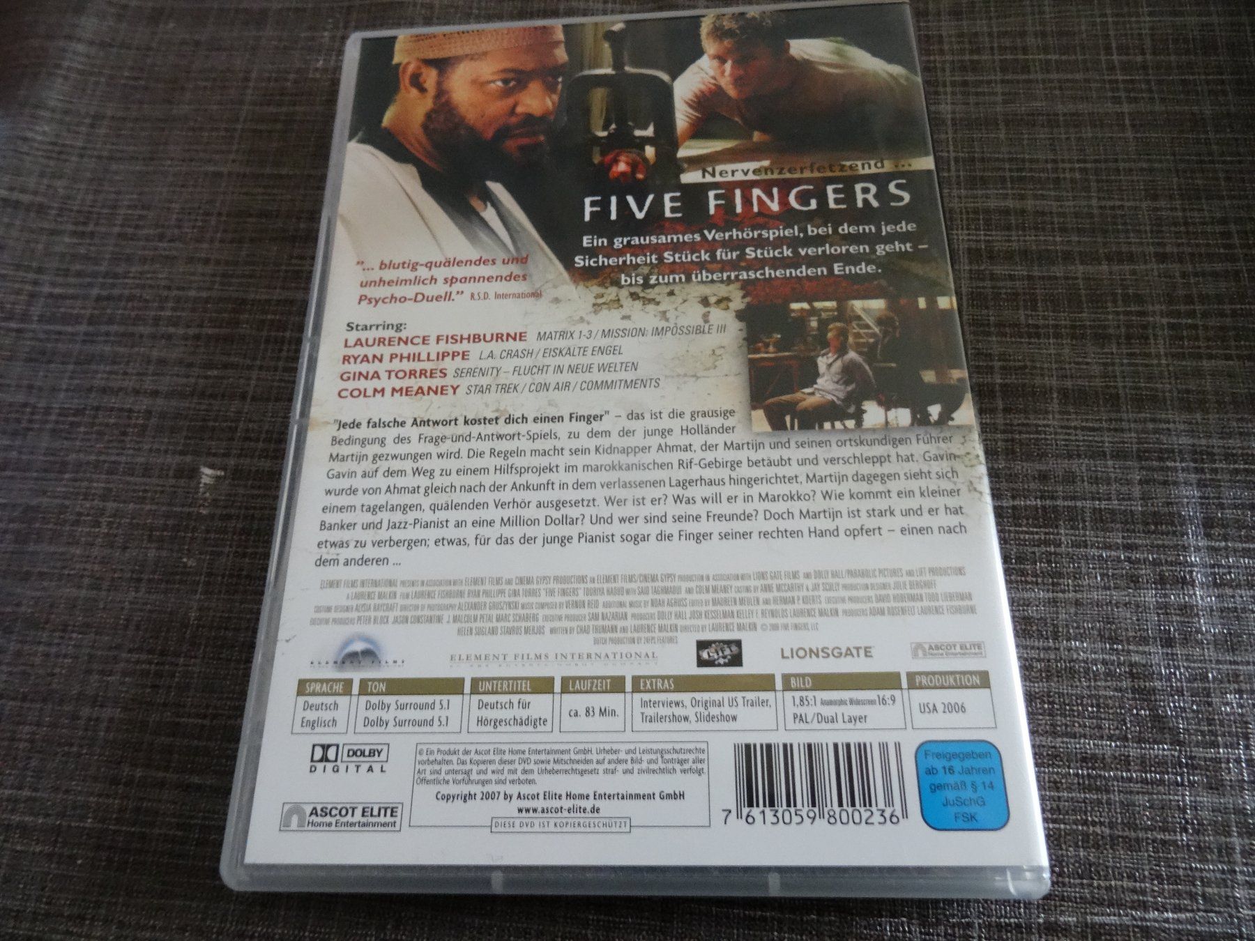 Tutti i DVDs: Five Fingers DVD – Usato da Olten venduto da Disc-Verkauf 2
