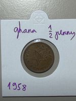 Ghana - 1/2 penny !! - 1958