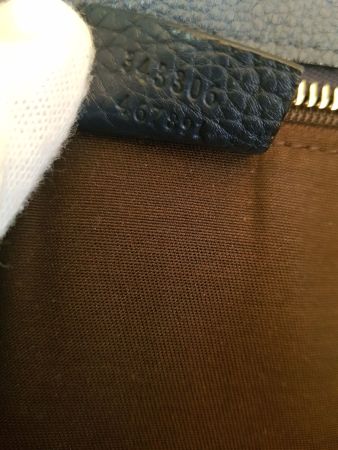 Damen Handtasche Leder blau Gucci