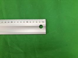 Aluminium Schneidelineal 100 cm metrisch guter Zustand