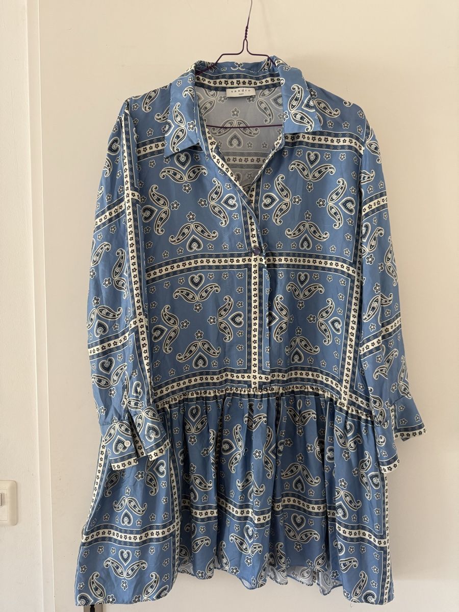 Sandro Vestiti: Seidenkleid Sandro, Gr M, NP 400.00, 100 % Seide – Usato da Münchenbuchsee venduto da Mantik