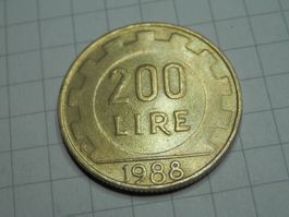 Italien 200 Lire, 1988